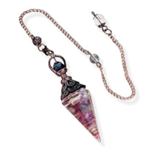 Load image into Gallery viewer, Amethyst Crystal Pendulum | Dowsing & Intuitive Guidance