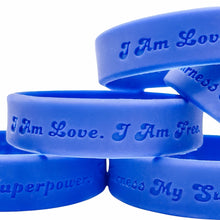 Load image into Gallery viewer, Silicone Bracelet - Ascension 3 | BLUE {Toddler - 5 ½"}