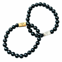 Load image into Gallery viewer, Shungite Bracelet | Mens | 8.5" {GOLD}