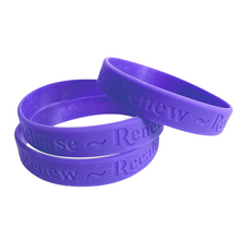 Load image into Gallery viewer, Silicone Bracelet - 3R Formula | PURPLE {Large - 7 ⅜"}