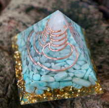 Load image into Gallery viewer, Pyramid | Amazonite + Rose Quartz Pillar *SALE ENDS 3/11*
