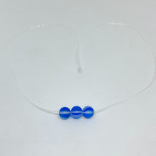 Load image into Gallery viewer, Floating Mermaid Stretch Necklace | Cobalt Blue {18&quot;}
