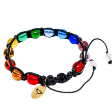 Load image into Gallery viewer, 13-Chakra Activation | *Macrame* Bracelet {GOLD}

