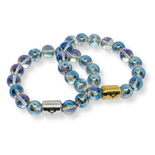 Load image into Gallery viewer, Nirvana Plus Aura Stretch Bracelet | Mystic Blue {SILVER}
