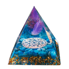 Load image into Gallery viewer, Pyramid | Apatite + Amethyst Sphere *SALE ENDS 3/11*
