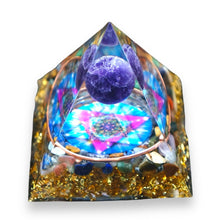 Load image into Gallery viewer, Pyramid | Amethyst Merkaba
