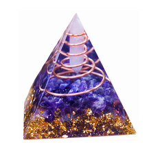 Load image into Gallery viewer, Pyramid | Amethyst Copper Spiral *SALE ENDS 3/11*
