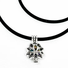 Load image into Gallery viewer, Celestial Lotus Sparkle Choker or Necklace | Rainbow Glitter Glass
