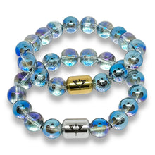 Load image into Gallery viewer, Nirvana Plus Aura Stretch Bracelet | Mystic Blue {GOLD}
