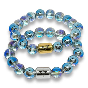 Nirvana Plus Aura Stretch Bracelet | Mystic Blue {GOLD}