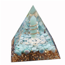 Load image into Gallery viewer, Pyramid | Amazonite + Metatron's Cube *SALE ENDS 3/11*
