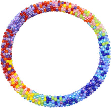 Load image into Gallery viewer, High Vibes - Autism Acceptance | Roll-On Glass Bead Bracelet | {6.5&quot;}
