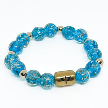 Load image into Gallery viewer, Firefly Glow Bracelet | Aqua Sky {GOLD}
