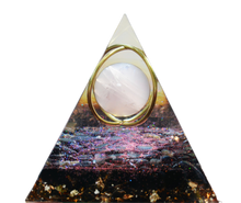 Load image into Gallery viewer, Pyramid | Rose Quartz Sphere Embraced
