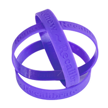 Load image into Gallery viewer, Silicone Bracelet - 3R Formula | PURPLE {Small - 6 ¾&quot;}
