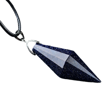 Load image into Gallery viewer, Spirit Pendulum Necklace | Blue Quartz
