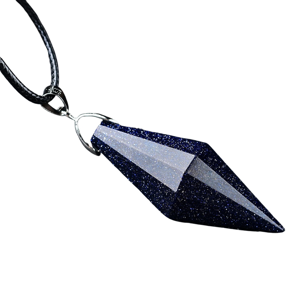 Spirit Pendulum Necklace | Blue Quartz