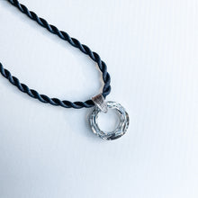 Load image into Gallery viewer, *LIMITED EDITION* 30mm Cosmic Ring Necklace | CAL V {Black Braided Cord}
