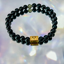 Load image into Gallery viewer, Shungite Bracelet | Womens | 7&quot; {GOLD}
