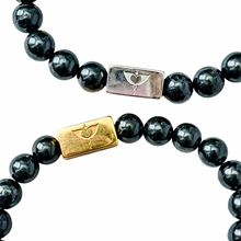 Load image into Gallery viewer, Shungite Bracelet | Mens | 8.5&quot; {SILVER}
