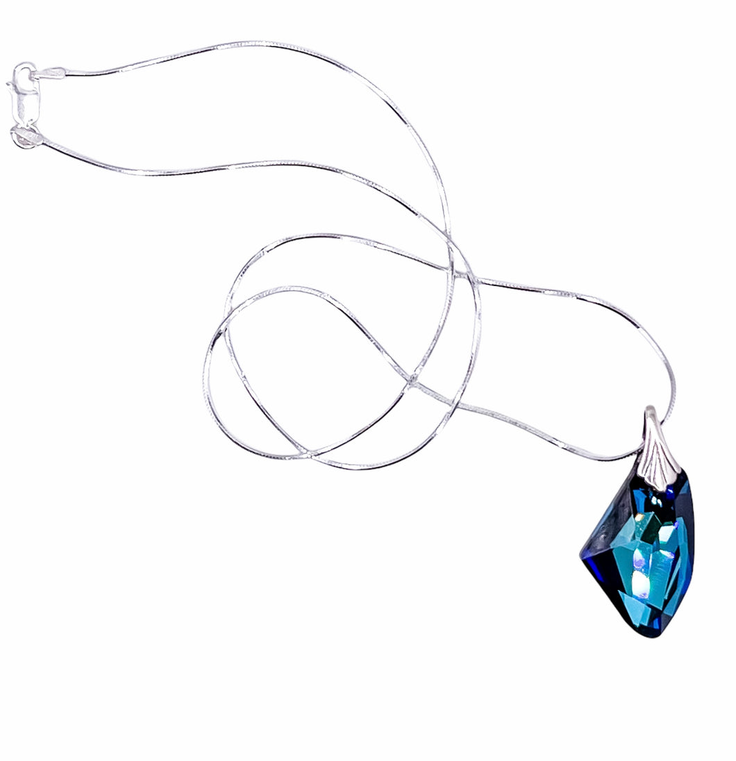 *LIMITED EDITION* Galactic Crystal Necklace | BERMUDA BLUE