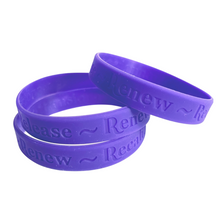 Load image into Gallery viewer, Silicone Bracelet - 3R Formula | PURPLE {Large - 7 ⅜&quot;}
