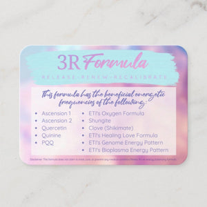 3R Formula Information Card